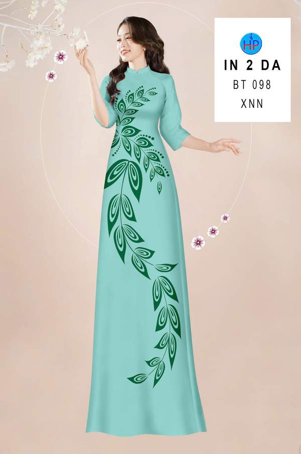 Vải Áo Dài In Hoa Văn AD BT098