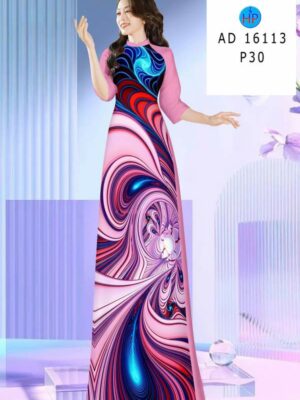 Vải Áo Dài Hoa Văn AD 16113