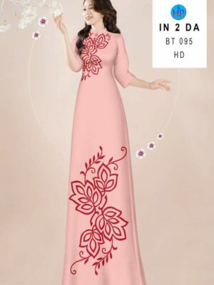 Vải Áo Dài Hoa Văn AD BT095