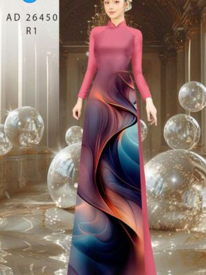 Vải Áo Dài Hoa Văn AD 26450