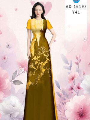 Vải Áo Dài Hoa Văn AD 16197