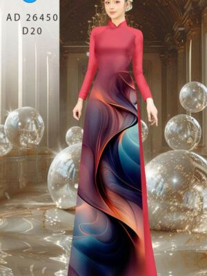 Vải Áo Dài Hoa Văn AD 26450