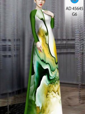 Vải Áo Dài Hoa Văn AD 45645