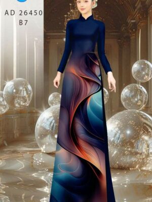 Vải Áo Dài Hoa Văn AD 26450