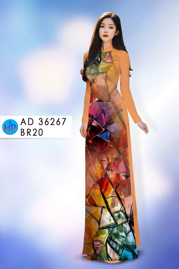 Vải Áo Dài Hoa Văn AD 36267