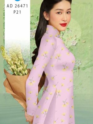 Vải Áo Dài Hoa Đều AD 26471