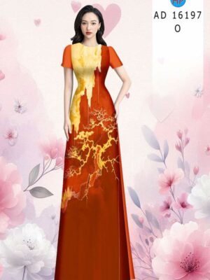 Vải Áo Dài Hoa Văn AD 16197