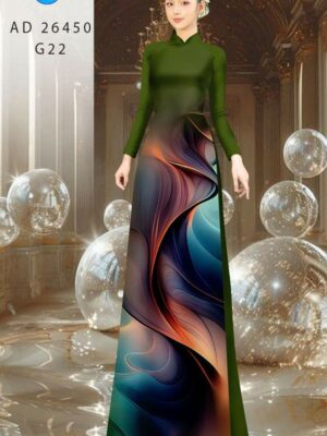 Vải Áo Dài Hoa Văn AD 26450