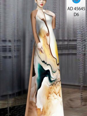 Vải Áo Dài Hoa Văn AD 45645