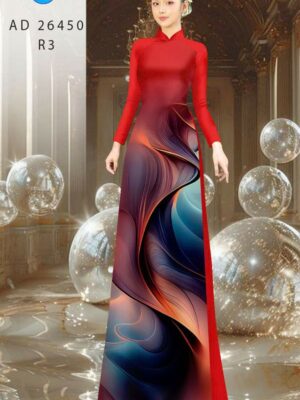 Vải Áo Dài Hoa Văn AD 26450