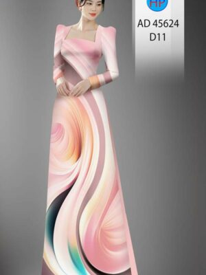 Vải Áo Dài Hoa Văn AD 45624