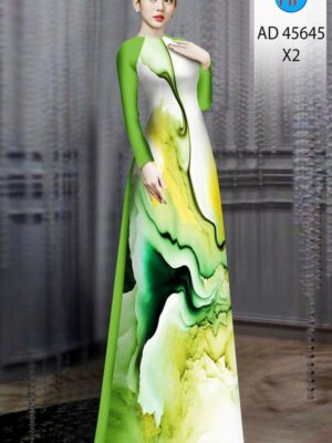 Vải Áo Dài Hoa Văn AD 45645