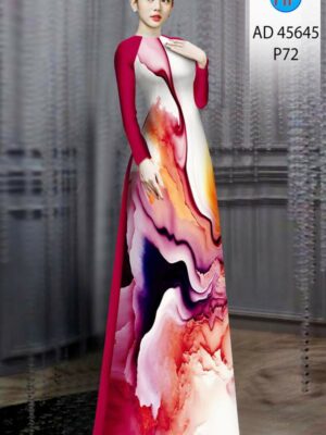 Vải Áo Dài Hoa Văn AD 45645