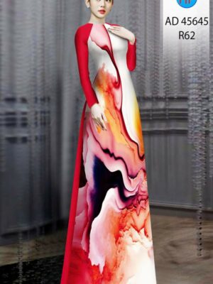 Vải Áo Dài Hoa Văn AD 45645