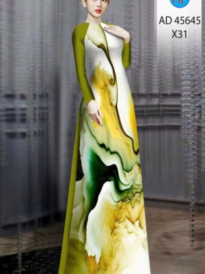 Vải Áo Dài Hoa Văn AD 45645