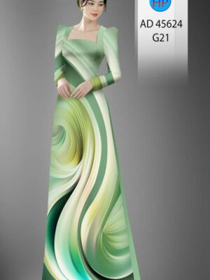 Vải Áo Dài Hoa Văn AD 45624