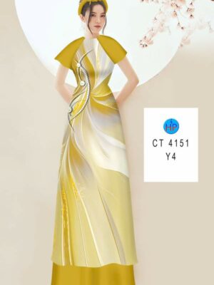 Vải Áo Dài Hoa In 3D AD CT4151