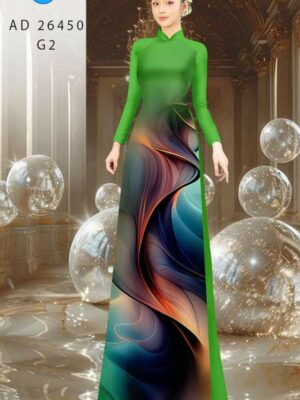 Vải Áo Dài Hoa Văn AD 26450