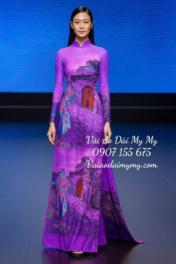 Vải Áo Dài Vai ao dai dep AD