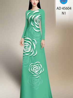 Vải Áo Dài Hoa Văn AD 45604
