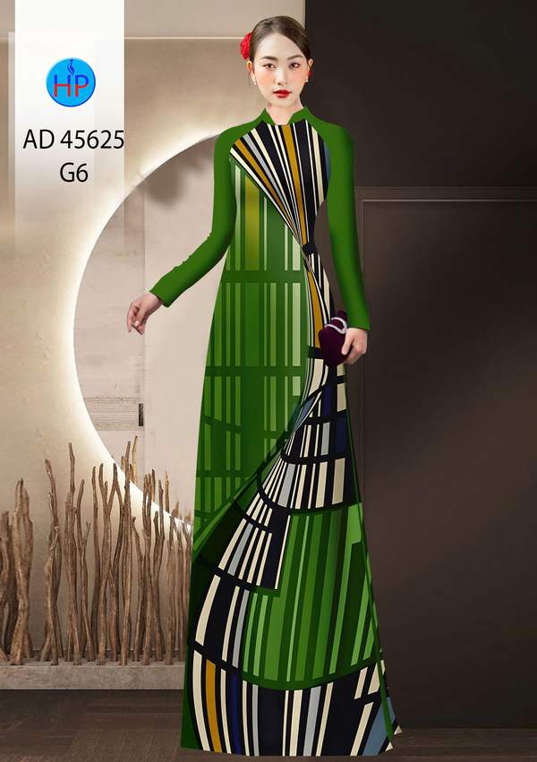 Vải Áo Dài Hoa Văn AD 45625