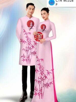 Vải Áo Dài Cặp Đôi Tre Trúc AD CTN ML028