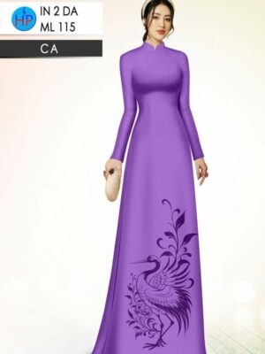 Vải Áo Dài Chim Hạc AD ML115