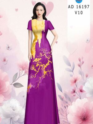 Vải Áo Dài Hoa Văn AD 16197