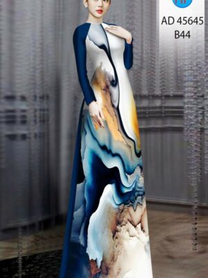 Vải Áo Dài Hoa Văn AD 45645