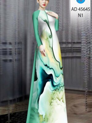 Vải Áo Dài Hoa Văn AD 45645