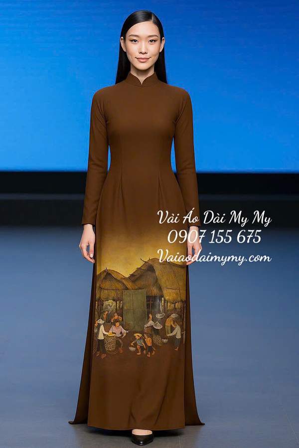 Vải Áo Dài Vai ao dai dep AD