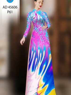 Vải Áo Dài Hoa Văn AD 45606