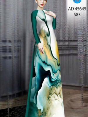 Vải Áo Dài Hoa Văn AD 45645