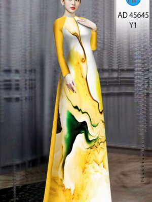 Vải Áo Dài Hoa Văn AD 45645