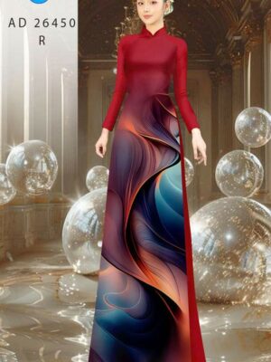 Vải Áo Dài Hoa Văn AD 26450