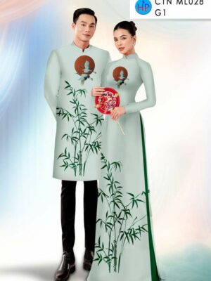 Vải Áo Dài Cặp Đôi Tre Trúc AD CTN ML028