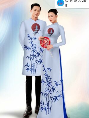 Vải Áo Dài Cặp Đôi Tre Trúc AD CTN ML028