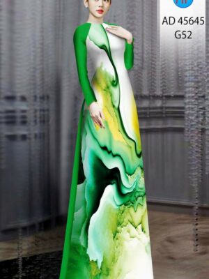 Vải Áo Dài Hoa Văn AD 45645