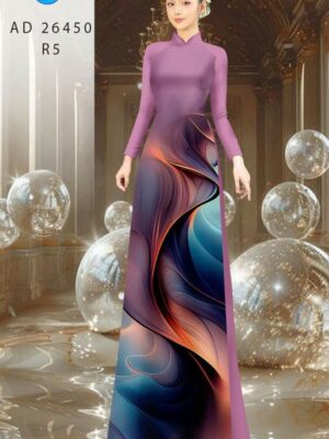 Vải Áo Dài Hoa Văn AD 26450