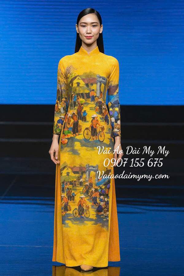 Vải Áo Dài Vai ao dai dep AD