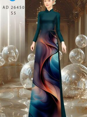 Vải Áo Dài Hoa Văn AD 26450