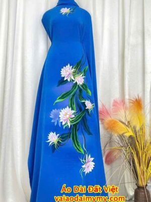 Vải Áo Dài Vẽ Tay Cao Cấp Hình AD V