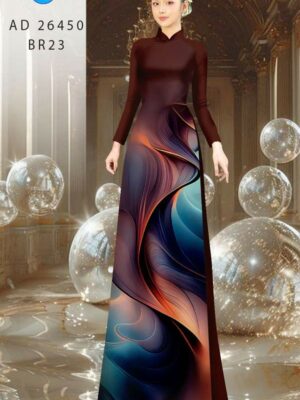 Vải Áo Dài Hoa Văn AD 26450