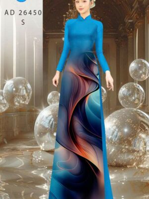 Vải Áo Dài Hoa Văn AD 26450