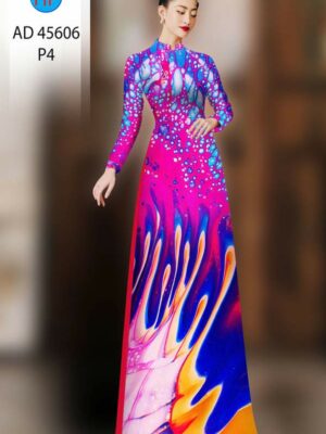 Vải Áo Dài Hoa Văn AD 45606