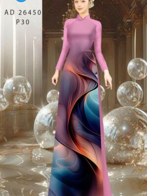 Vải Áo Dài Hoa Văn AD 26450