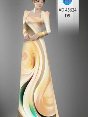 Vải Áo Dài Hoa Văn AD 45624