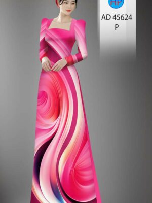 Vải Áo Dài Hoa Văn AD 45624