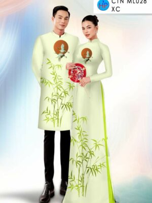 Vải Áo Dài Cặp Đôi Tre Trúc AD CTN ML028