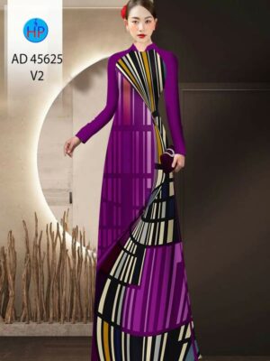 Vải Áo Dài Hoa Văn AD 45625